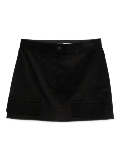 MEDEEA cotton straight skirt Black WSBB