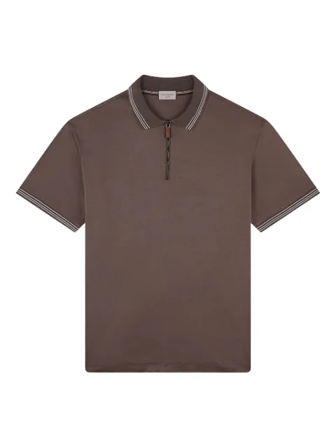 Paul & Shark striped-detail polo shirt Brown 15311707493