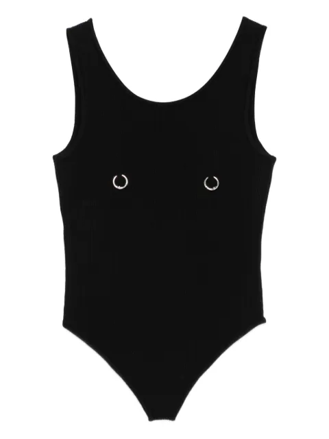 MEDEEA ring-detail bodysuit Black WBRB