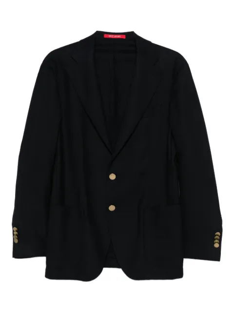 Bagnoli Sartoria Napoli Madrid single-breasted blazer Blue MADRIDTREDU286