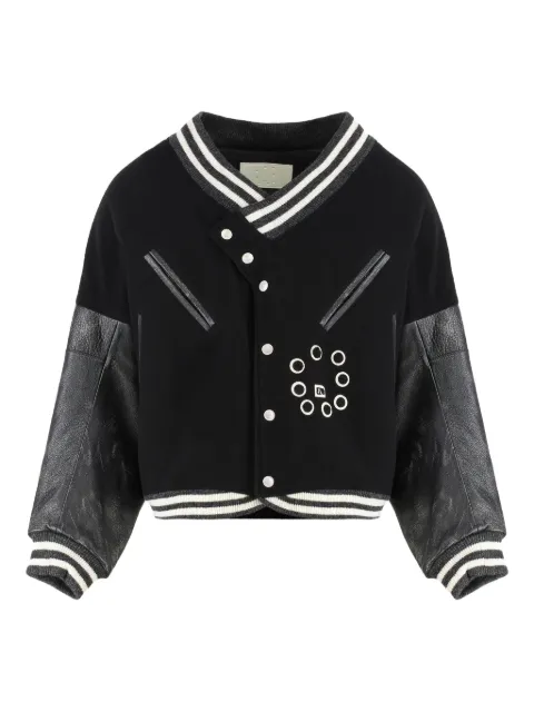 EZR long-sleeve bomber jacket Black MP23LC2SJC3002