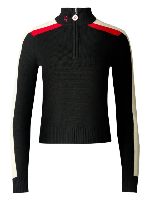 Perfect Moment half-zip sweater Black W30011071703