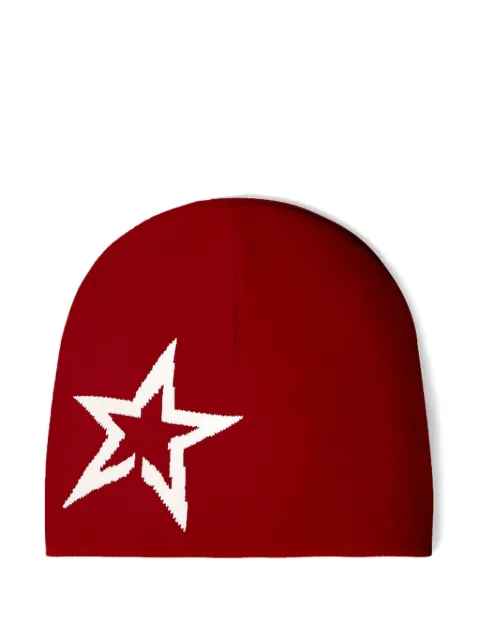 Perfect Moment star-print beanie Red U80001681702