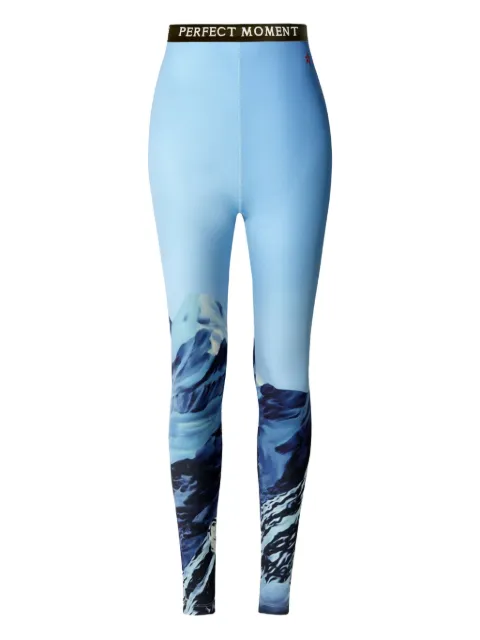 Perfect Moment logo-waistband leggings Blue W30012282338