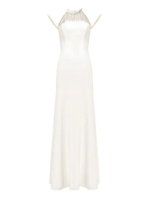 Jenny Packham Sonder embellished maxi dress Neutrals ZDD124L