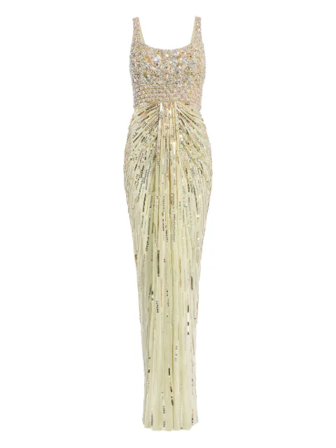 Jenny Packham Elixir sequin-embellished maxi dress Green ZDD103L