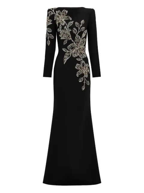 Jenny Packham Slipper Orchid evening gown Black ZDD121L