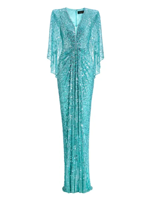 Jenny Packham sequin embellished carrie dress Blue JPCLS158ZD