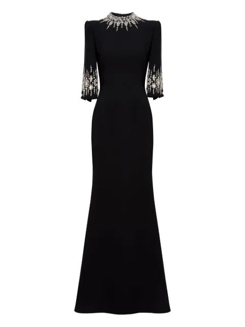 Jenny Packham Llana maxi dress Black ZDD122L