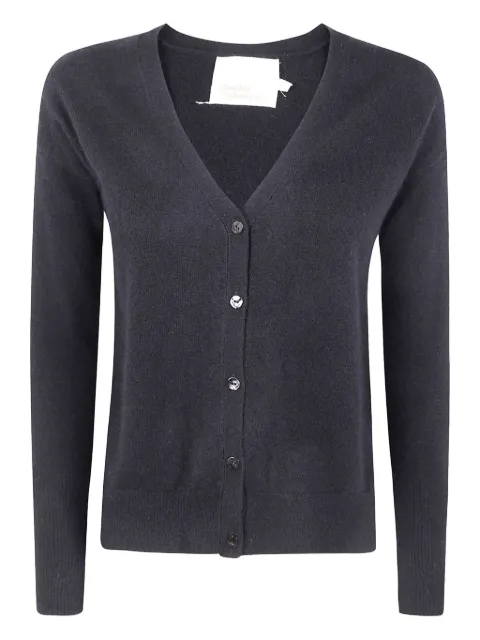absolut cashmere button V-neck cardigan Black ACF202394C