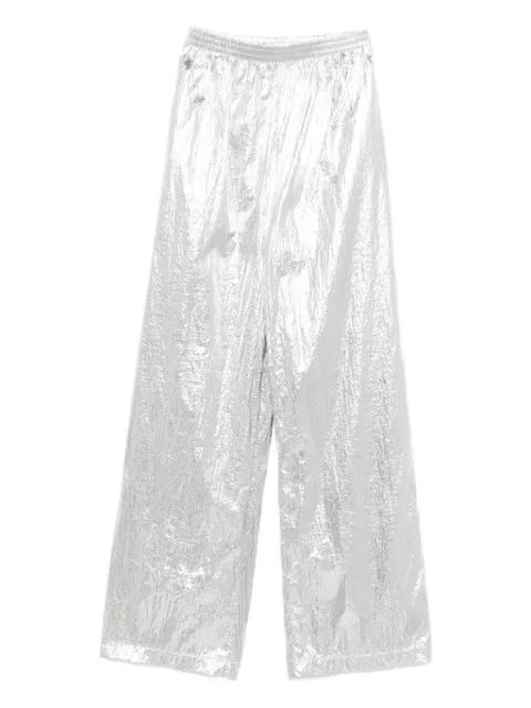 MEDEEA metallic-effect trousers WSTS