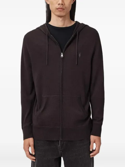 AllSaints Mode logo-detail hoodie Brown M084KB