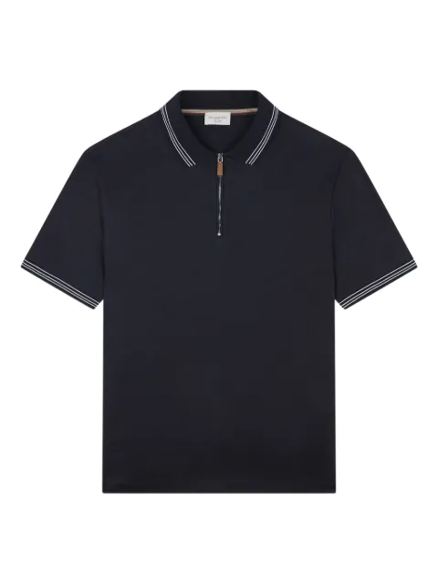 Paul & Shark striped-detail polo shirt Blue 15311707050