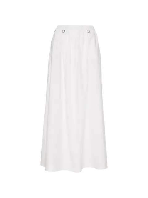 MEDEEA ring-detail A-line skirt White WXVW