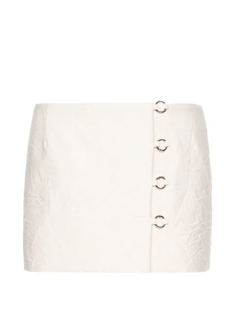 MEDEEA ring-detail asymmetric skirt White WSWW
