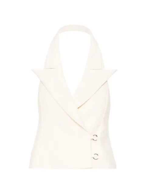 MEDEEA v-neck vest Neutrals WWRW