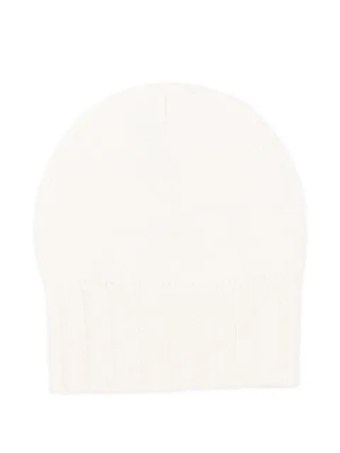 BeYou ribbed-cuff beanie hat White CD6081F5