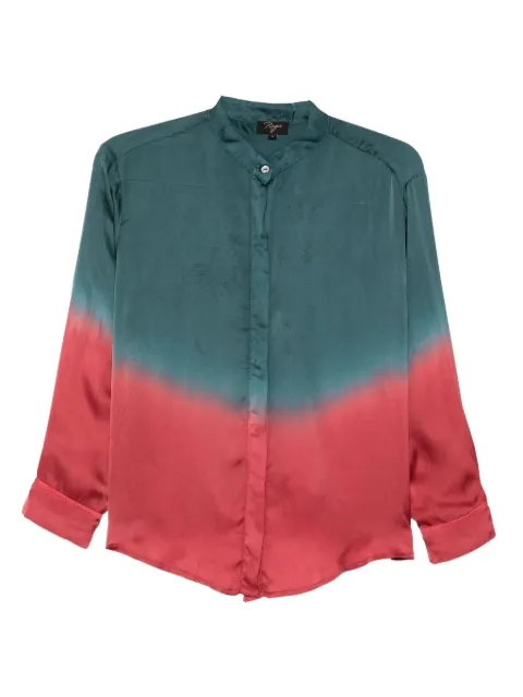YAVI Nolen dip-dyed shirt Green A136NOLEN