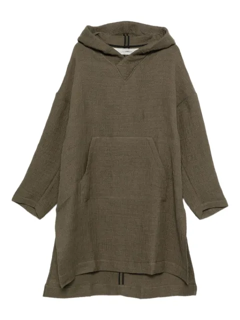 Individual Sentiments hooded long-sleeved coat Green CO49MW23