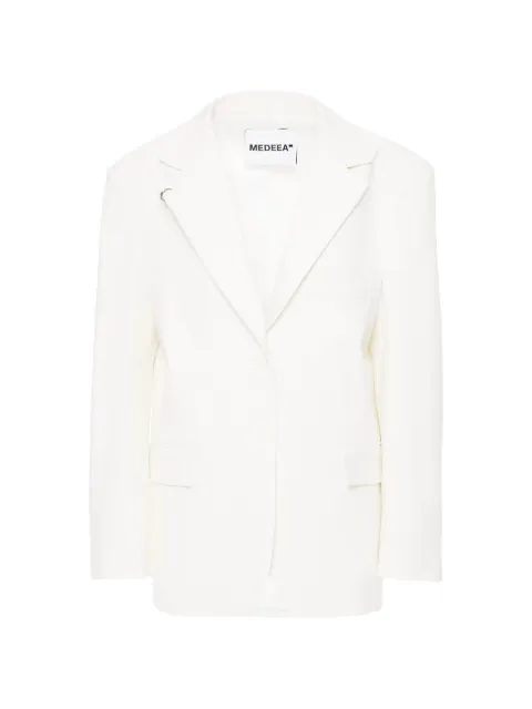 MEDEEA single-breasted blazer White WWJW