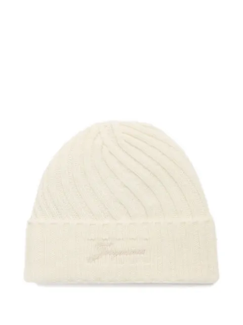 Jacquemus ribbed beanie Neutrals ACU00767AK00287