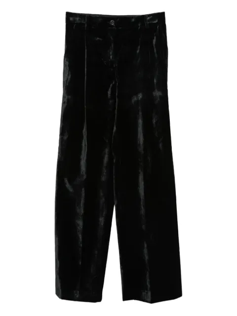 Semicouture pleated trousers Black S5WR09