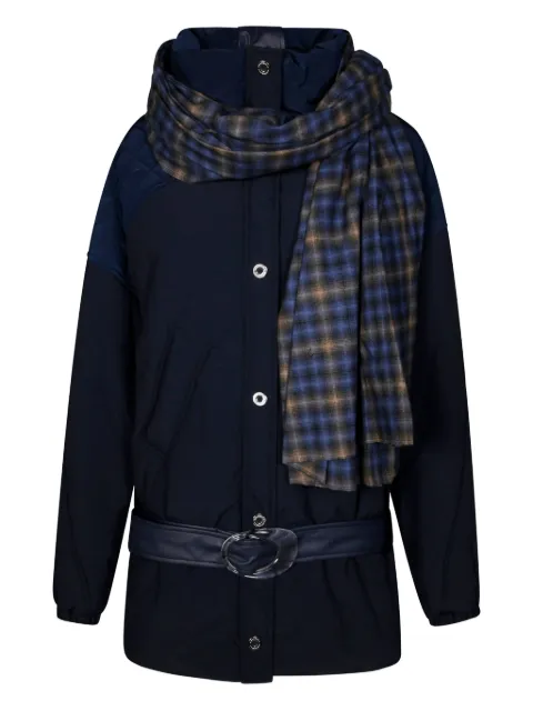 MARBELL scarf coat Blue AFW1002TENYL01