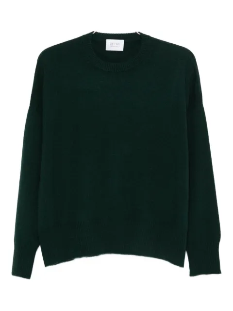BeYou crew-neck cashmere sweater Green CD1112F5