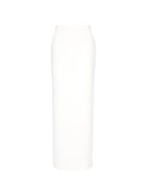 MEDEEA high-waisted straight skirt White WLSW