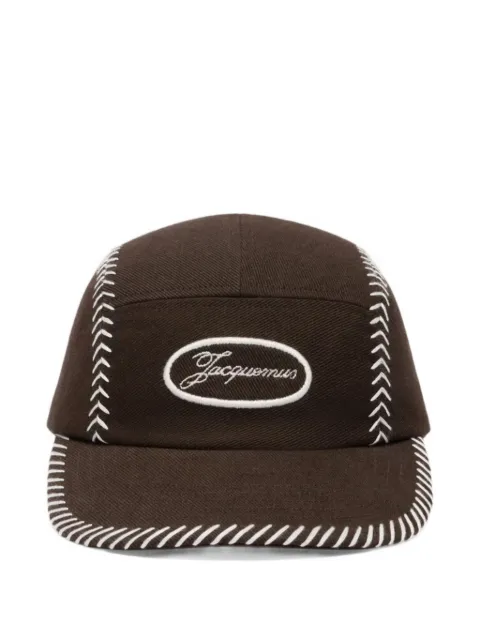 Jacquemus baseball-stitching cap Brown ACM00728AW0092
