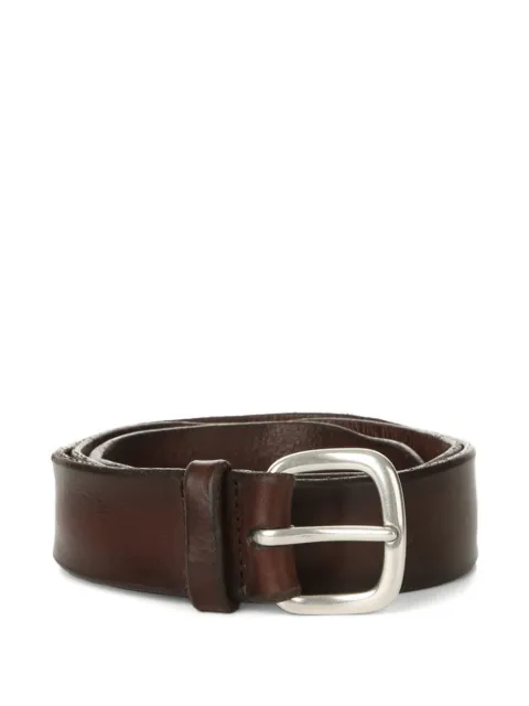 Orciani leather buckle belt Brown U07624BUS