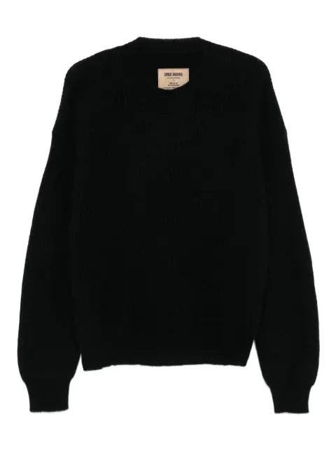 Uma Wang crew neck sweater Black W5WUK7162