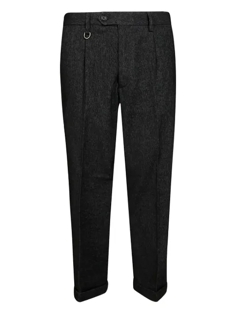 Paolo Pecora denim-effect trousers Black B06201629000