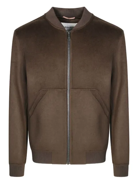 AMARÁNTO zipped bomber jacket Brown BSF001