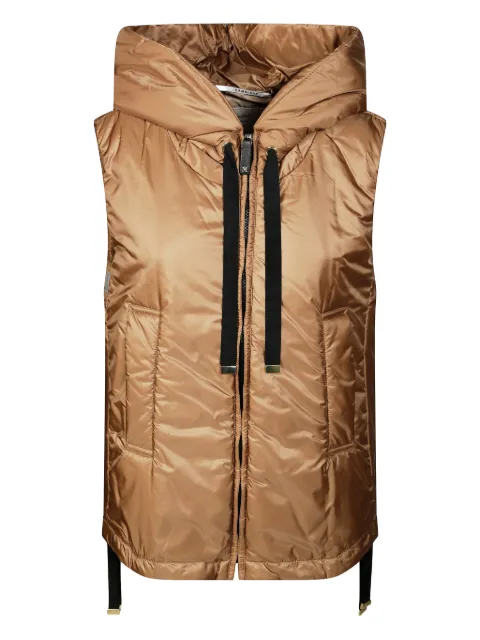 Max Mara Greengo hooded gilet Brown 252926024600