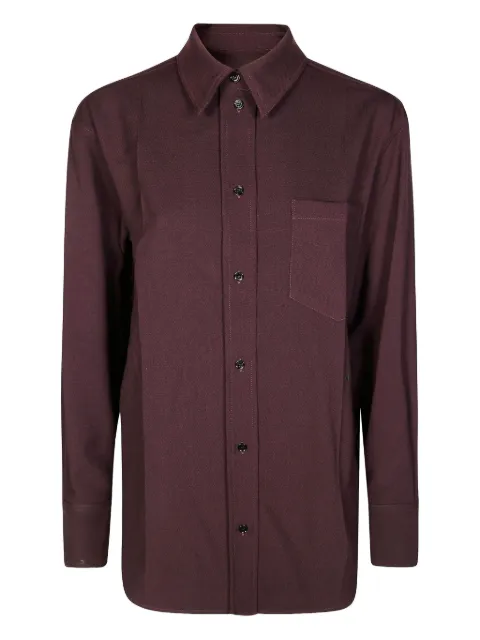 Victoria Beckham buttoned long-sleeves shirt Red 1425WSH005278H