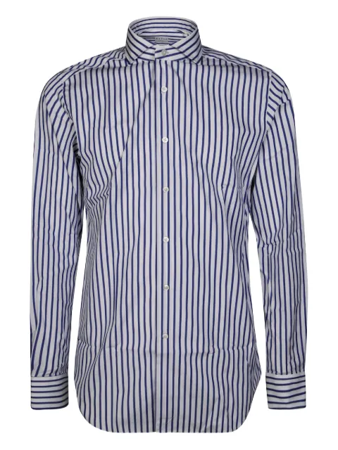 Xacus poplin striped shirt Blue 11232078