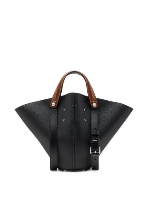 Maison Margiela Dress-age small leather tote bag Black SB1WG0093P7268