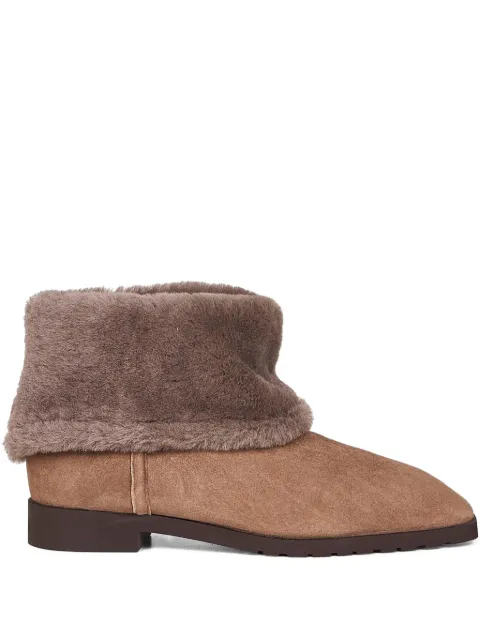 TOTEME shearling-cuff boots Brown 254WAS0255LE0116079