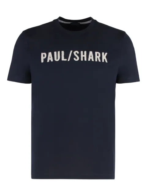 Paul & Shark logo-print T-shirt Blue 15311648