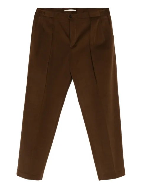 Briglia 1949 Portobello pleat-detail trousers Brown PORTOBELLOS400170