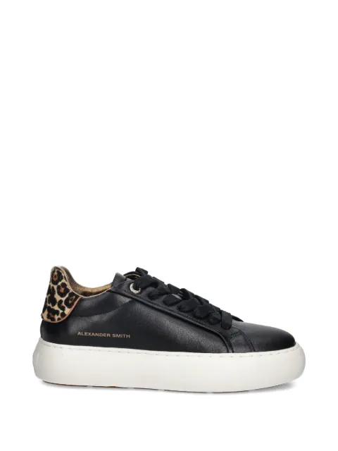 Alexander Smith Soho leopard-print platform sneakers Black ASBCSOW3568