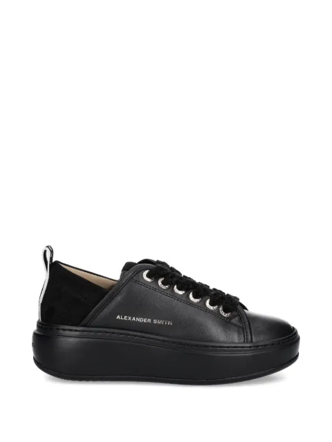 Alexander Smith Wembley textured lace-up sneakers Black ASBCWHW0525