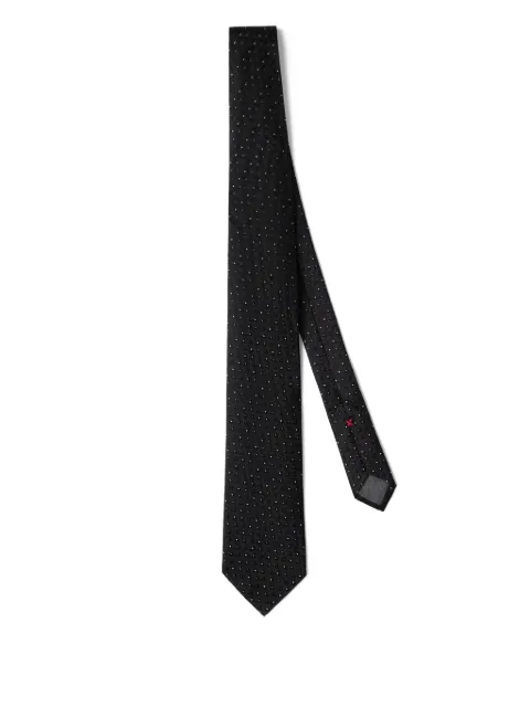 Brunello Cucinelli patterned silk tie Black MR8840018CUF58
