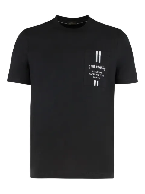 Paul & Shark logo-print cotton t-shirt Black 15311637