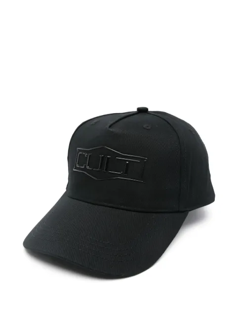 Cult logo-appliqué cap Black X4EPUX97506Z999