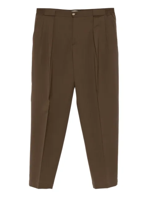 Briglia 1949 Portobello pleat-detail trousers Brown PORTOBELLOS400100