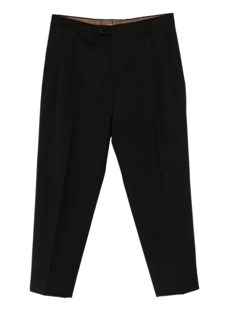 Briglia 1949 Arnos pleat-detail trousers Black ARNOS400100
