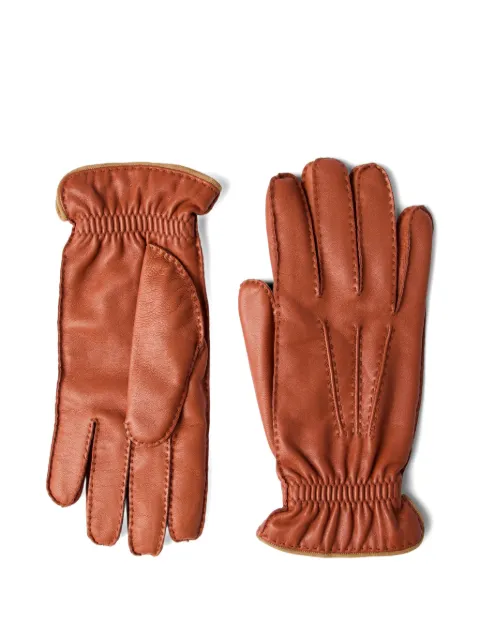 Brunello Cucinelli nappa leather gloves Brown MPNGP93528C4682