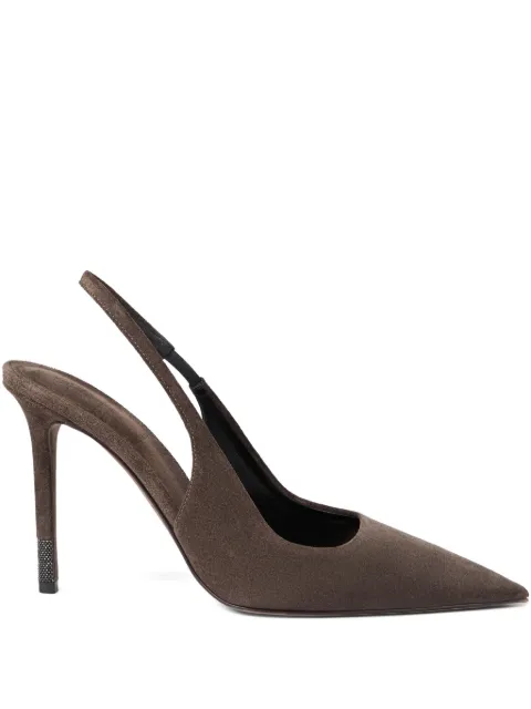 Brunello Cucinelli suede slingback pumps Brown MZSFC2828C7284